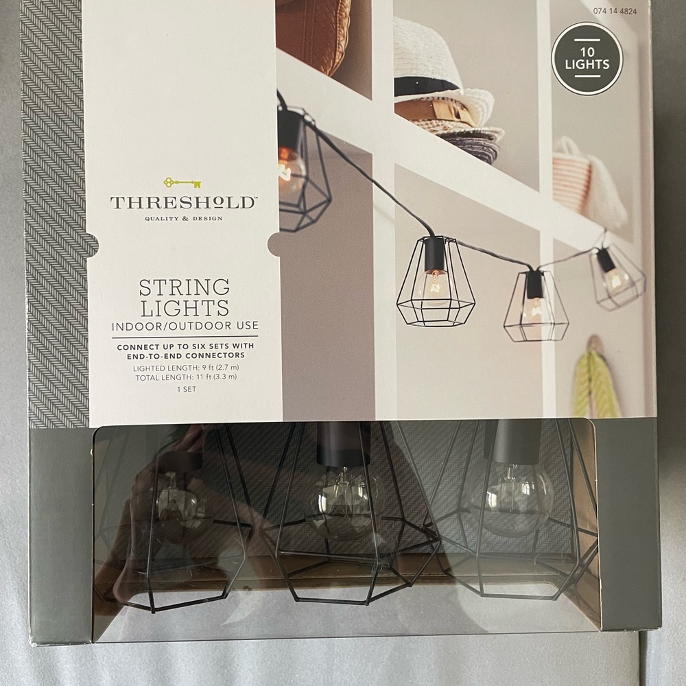 New! Target Threshold Black Geometric String Lights